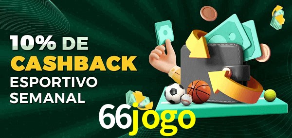 10% de bônus de cashback na 66jogo